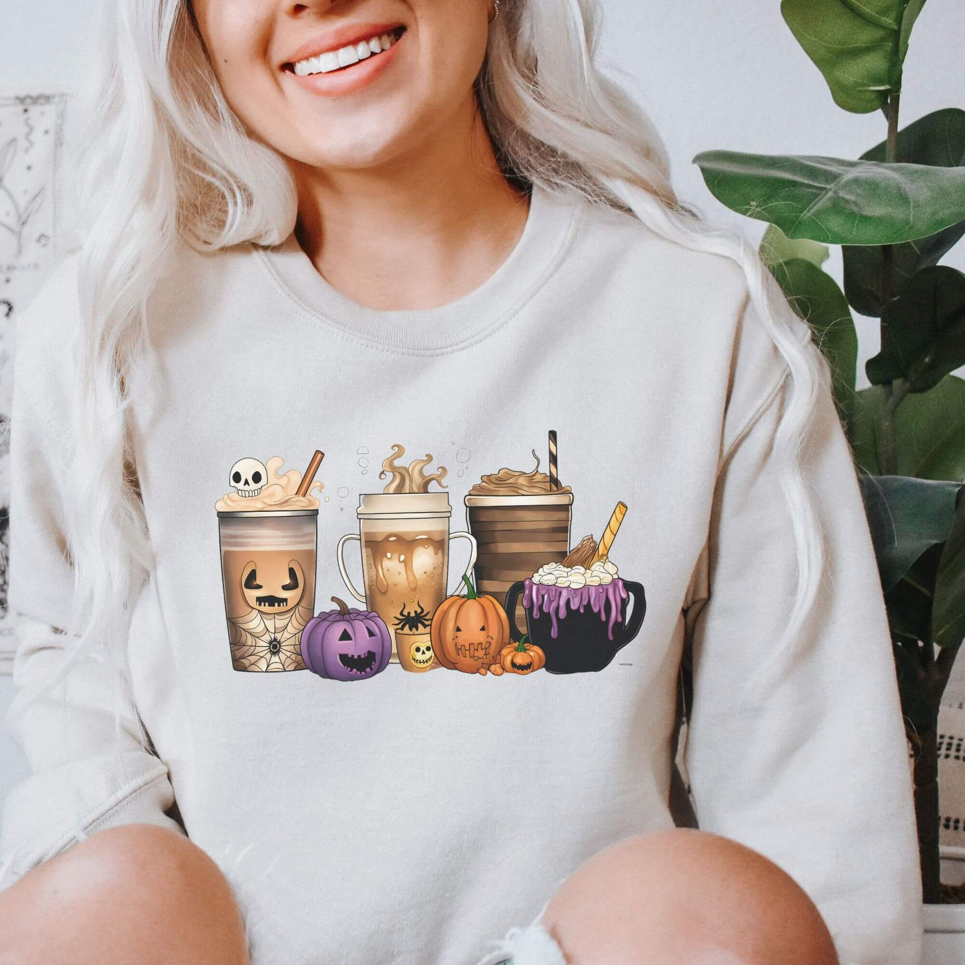 🎃☕ Spooky Fall Coffee Mugs_Coffee Lover Sweatshirt by Keystonemama