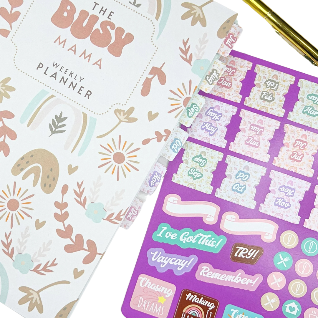 Planner Stickers 12 Month Tabs